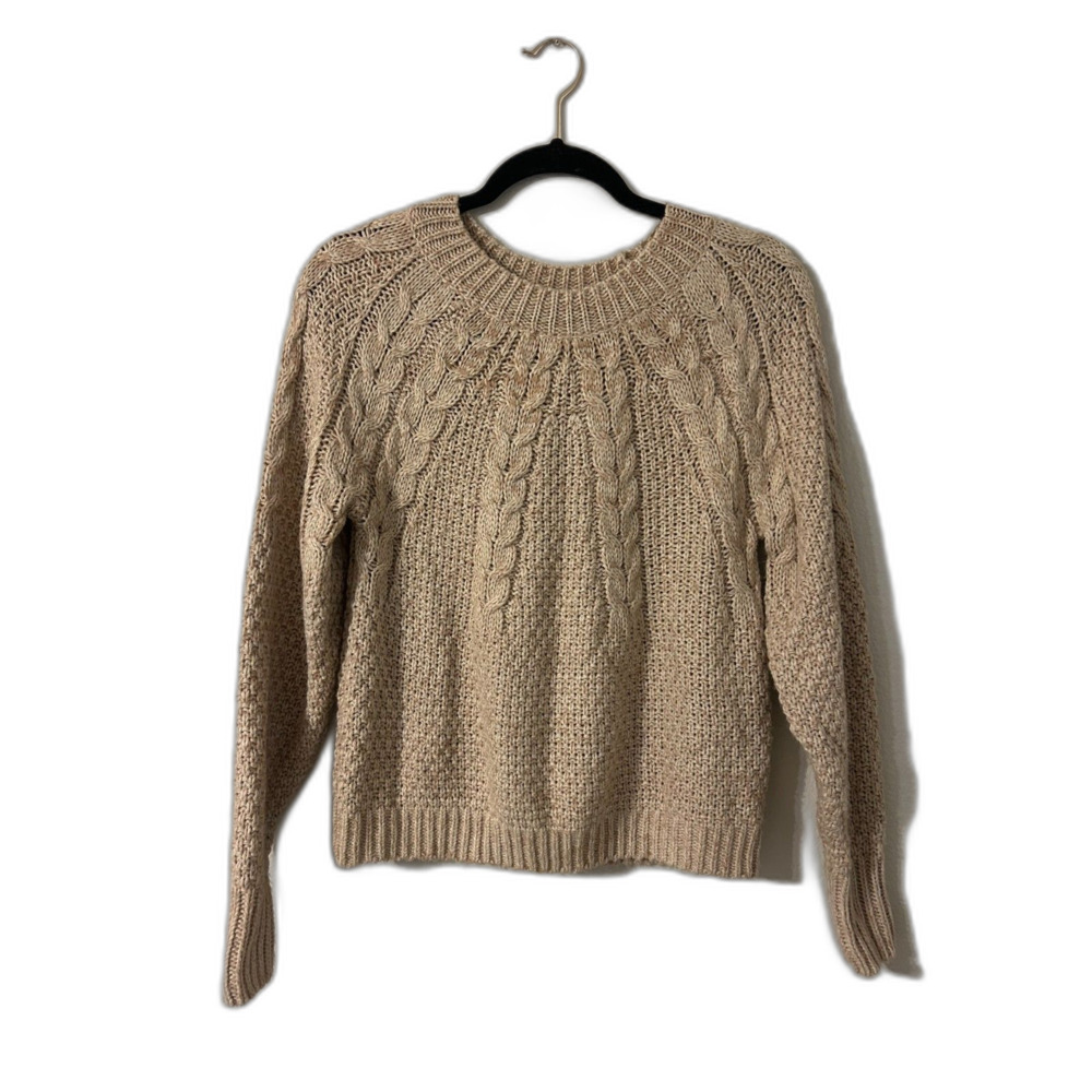 Copper Key Tan Knit Sweater